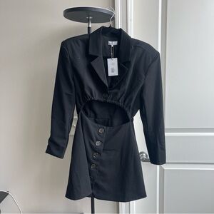 Danielle Bernstein Charcoal Blazer Dress